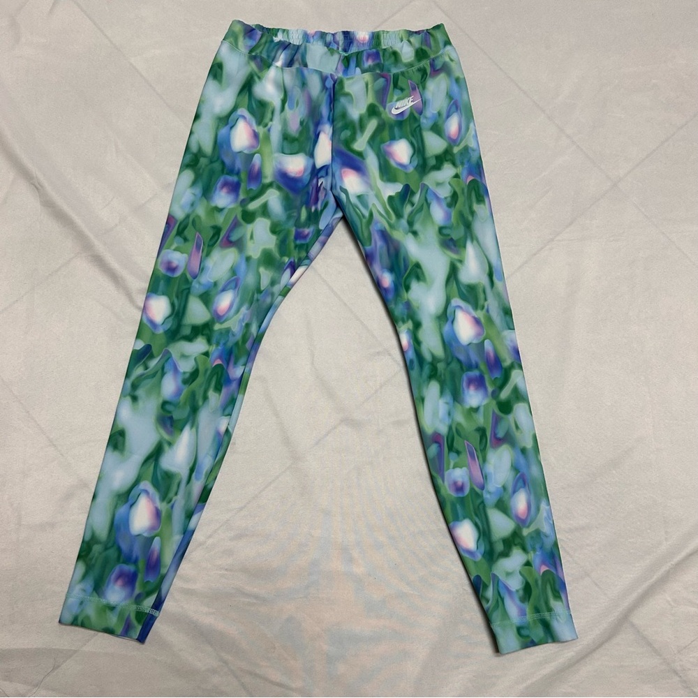 NIKE SPORTSWEAR LEGGINGS GLACIER BLUE 840519-411 WOMENS MEDIUM